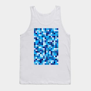 Blue square tiles Tank Top